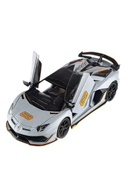 HMB سيارة لامبورغيني أفينتادور SVJ 63 رودستر نموذج مصبوب بمقياس 1:24 مع أضواء...