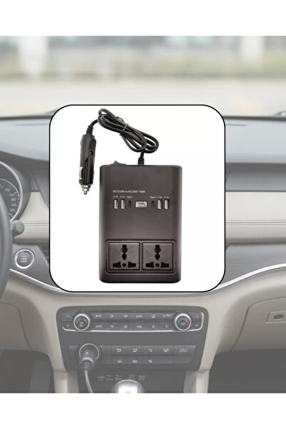 Kanonik Education Convertor electric pentru vehicule, cu ieșiri USB multiple,...