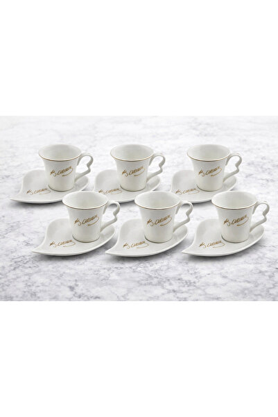 Lavin طقم أكواب بورسلين مكون من 6 قطع من أتاتورك