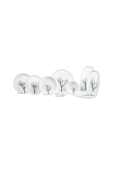Leggno Botanical White Yemek Takımı 55 Parça