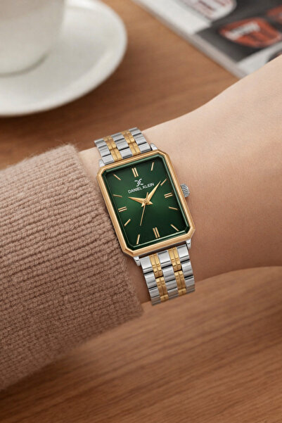 Daniel Klein مستطيل حالة خمر نموذج المرأة المعادن الحبل ساعة اليد