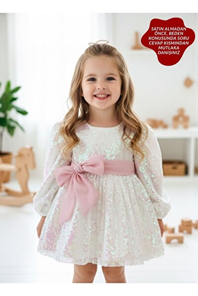 aysskids فستان حفلات للفتيات من LOTUS مزين بالترتر للعيد والمناسبات الخاصة وأ...