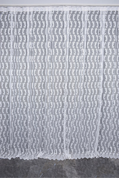 AKÇA TEKSTİL KDK 1045 ΣΧΕΔΙΟ ΛΕΥΚΟ ΧΡΩΜΑ ΜΟΝΟ ΦΛΑΝΤΙΣΤΟ Πλισέ Κουρτίνα Προετο...