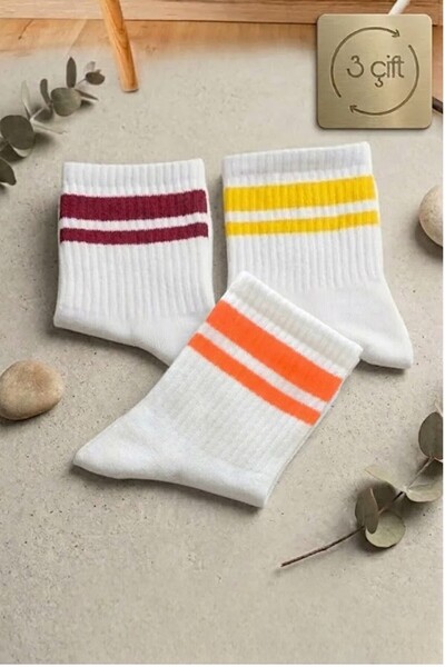 Esinti Erkek Çorap Kadın Çorap Uzun Spor Çorapları Desenli Soket Çorap Renkli...