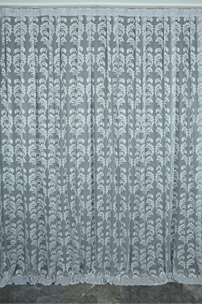 AKÇA TEKSTİL MODEL SARMAŞIK CULOARE GREY CU O ALEZĂ Perdele pliată, gata cusu...