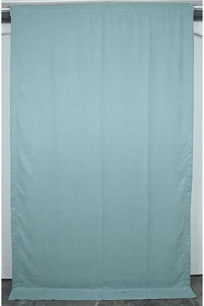 AKÇA TEKSTİL CULOARE VERDE AQUA (EXTRAFOAR CU PĂTRUȘE) PERDEA DE FOND CU UN S...