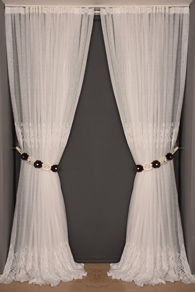 AKÇA TEKSTİL ΜΟΝΤΕΛΟ GÖBEKLİ ΛΕΥΚΟ ΧΡΩΜΑ ΜΟΝΟΦΥΛΑΚΤΟ Προκατασκευασμένη Πλισέ ...