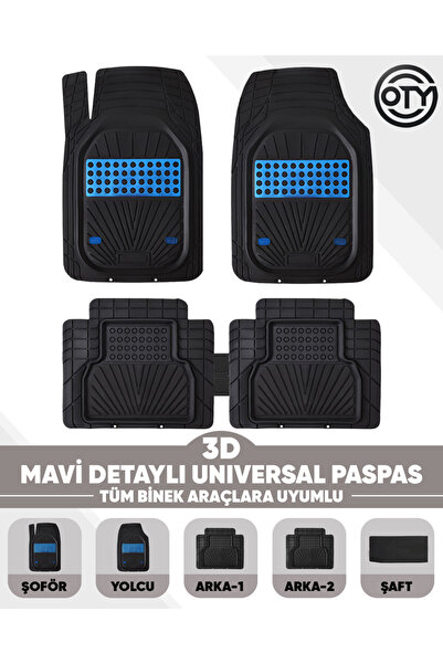 MY JASMİN Ford Focus 2.5 Sedan 2008-2011 MODEL 4D LİNE MAVİ HAVUZLU PASPAS