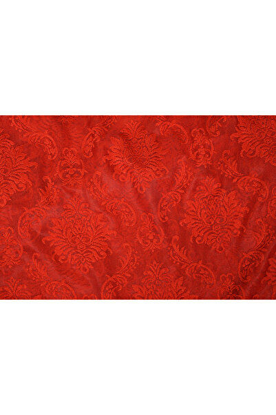 AKÇA TEKSTİL DAMAKS KIRMIZI RENK TEK KANAT Hazır dikilmiş Pileli Fon Perde 75...