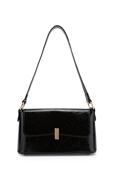 minebag حقيبة يد وكتف نسائية من كابلايد باجيت لارا حقيبة باللون الأسود العادي