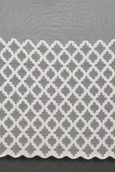 AKÇA TEKSTİL ОСМАНЛИ МОДЕЛ КРЕМОВ ЦВЯТ ЕДНОКРИЛНА ПЛИСЕ ЗАВЕСА 300*260 СМ