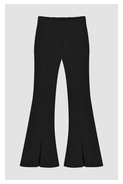 Moodbasic YENİ KADIN PAÇASI YIRTMAÇLI İSPANYOL PANTOLON MB20.55