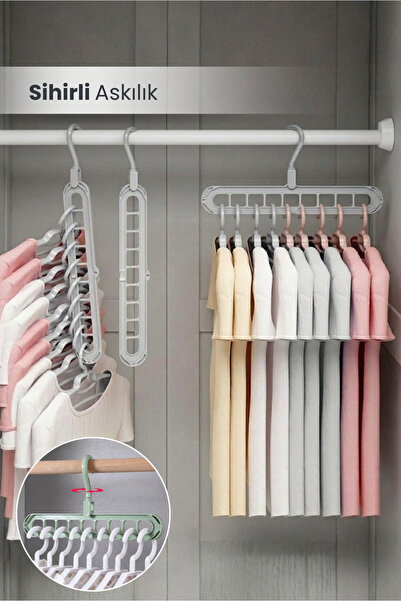 Orvila علاقة الملابس السحرية 9 عيون الذكية