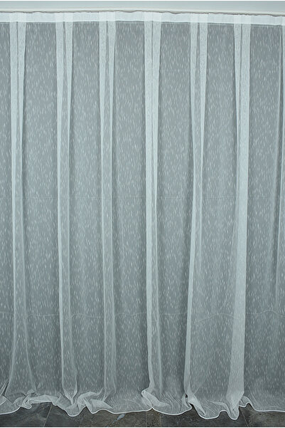 AKÇA TEKSTİL Brs Model White Color Single Wing Ready-Made Pleated Background ...