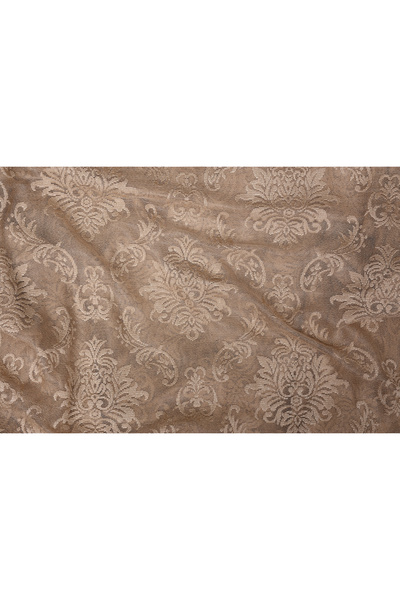 AKÇA TEKSTİL Damaks Mink Color Single Wing Ready-Made Pleated Background Curt...