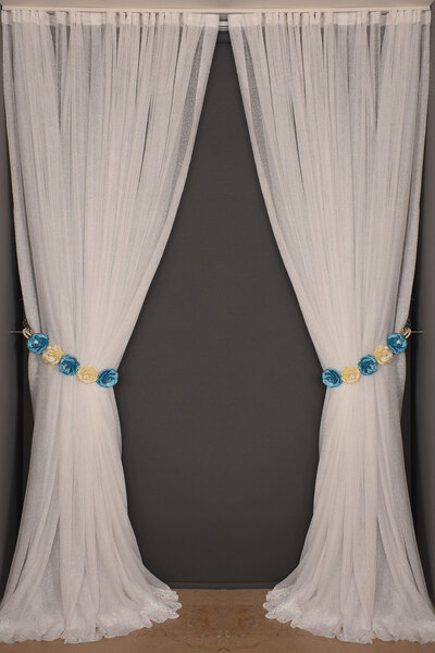 AKÇA TEKSTİL ΜΟΝΤΕΛΟ ΦΟΥΣΤΑΣ DAR ETEK ΛΕΥΚΟ ΜΟΝΟΦΥΛΑΚΤΟ Προκατασκευασμένη Πλι...