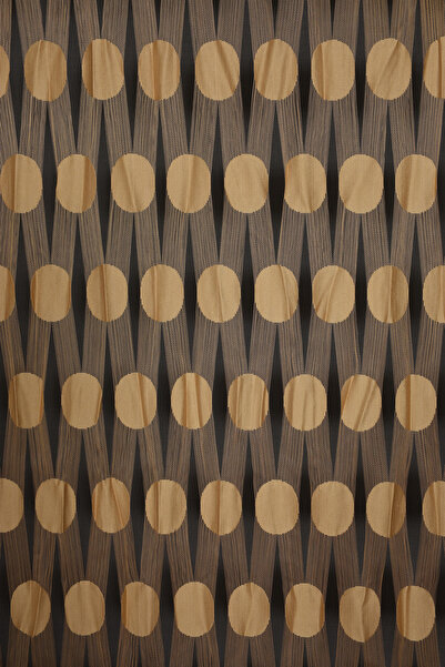 AKÇA TEKSTİL High-Score Model Gold Color Rope Curtain Ready-Made Rope Curtain...