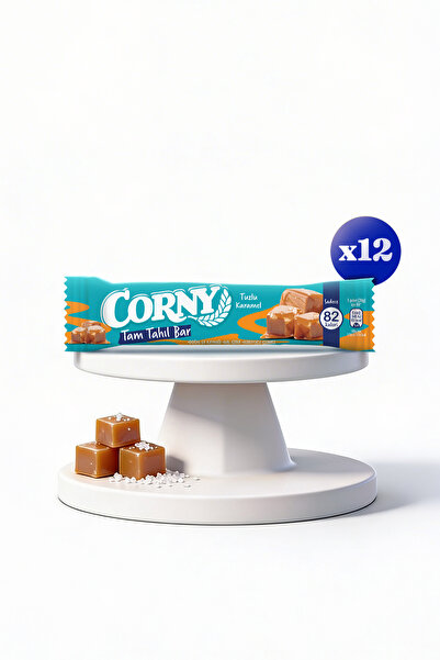 Tuzlu Karamelli Doğal Lif Kaynağı Tam Tahıl Bar 20g x 12 Adet