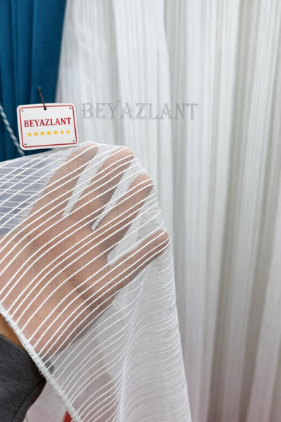 BEYAZLANT ÇİZGİLİ KALIN GRAMAJLI 1E 2 SIKI PİLELİ ÜTÜ İSTEMEZ HER ODAYA UYGUN...