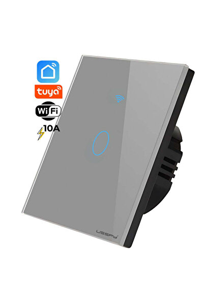 ARMY STORE Întrerupător tactil inteligent, Wifi, 1 canal, 10A, Gri