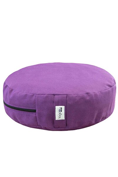 Yogabu Meditation Cushion Filled with Buckwheat Hulls-Purple