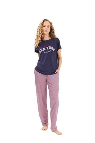 Yeni İnci SEVGİLİ KARI KOCA 2 ÇİFT PİJAMA TAKIM 1971-841