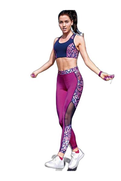 Yeni İnci T132 FUŞYA (YOGA-FITNESS-PİLATES-KOŞU) SPORCU TAYTI TEK ALT