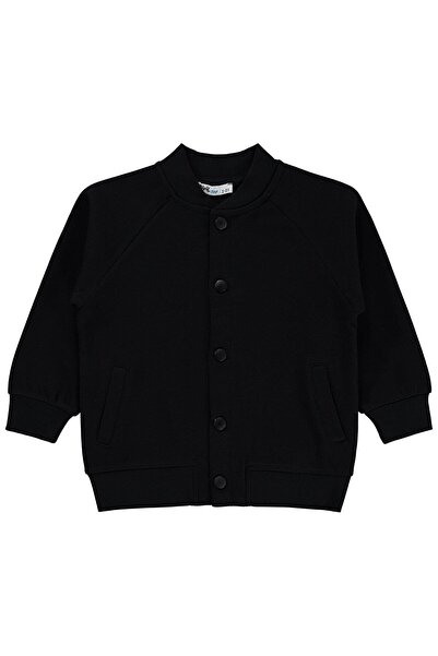 Civil Boys Piqué Cardigan for 2-5 Years - Black 4-5 Years