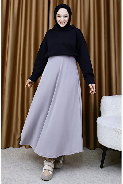 sefamerve Спідниця з тканини Oysho 5578-07 Сіра