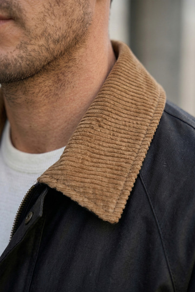 MOVENTO Men's Velvet Collared Seasonal Jacket