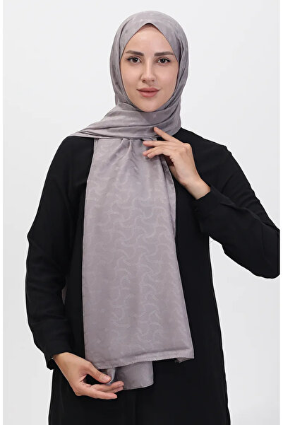 sefamerve Σάλι Madame Mary Ivy Jacquard 19088-03 Γκρι