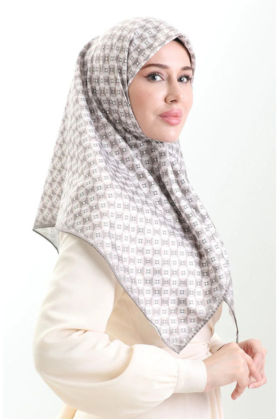 sefamerve Ψηφιακό κασκόλ από ρεγιόν 70307-12 Βιζόν