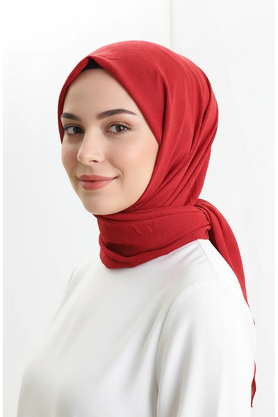 sefamerve وشاح من الخيزران 70248-20 أحمر