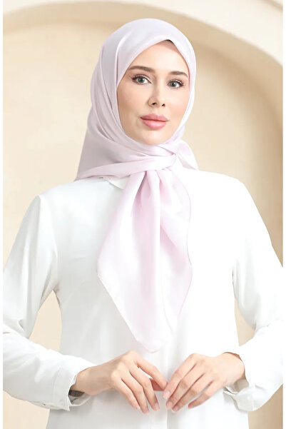 sefamerve Απλό κρυστάλλινο κασκόλ 70252-34 Dusty Pink