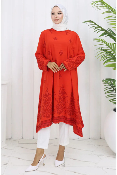 sefamerve Tunica cu model 1012-06 Floare de rodie