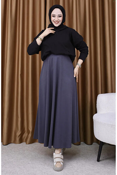 sefamerve Спідниця з тканини Oysho 5578-06 Темно-сіра