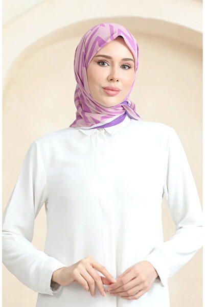 sefamerve Пудра Рожевий М'який Бавовняний Шарф - 19092-21