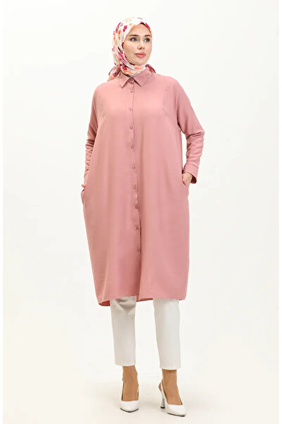 sefamerve Reglan Kol Tunik 6433-24 Gül Kurusu