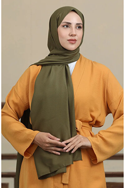 sefamerve Σάλι Ζακάρ Madame Mary Baklava 19087-16 Χακί