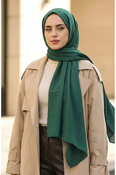 sefamerve Karaca Armül Şal 81076-16 Zümrüt Yeşili