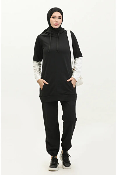 sefamerve İkili Eşofman Takım 23060-01 Siyah