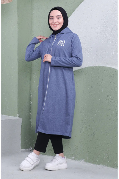 sefamerve Αθλητικό καπέλο με κουκούλα 3081-09 Ίντιγκο