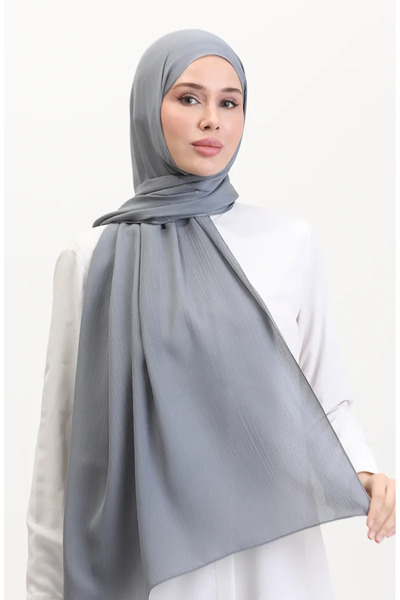 sefamerve Σάλι Jan Jan Chiffon 70239-03 Σκούρο Γκρι