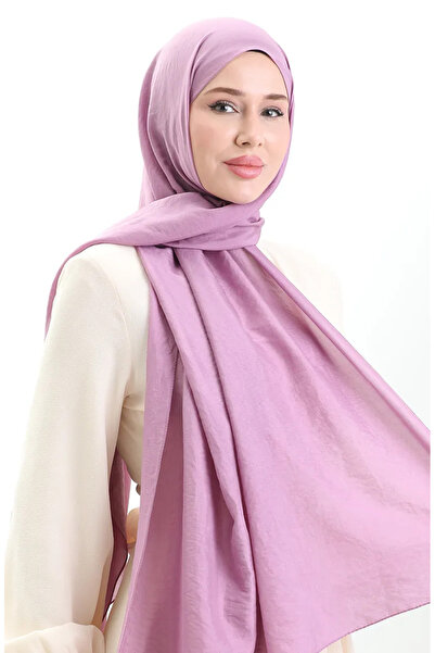 sefamerve Madame Mary Γαλλικό Voile Shawl 19099-12 Σκούρο Λιλά