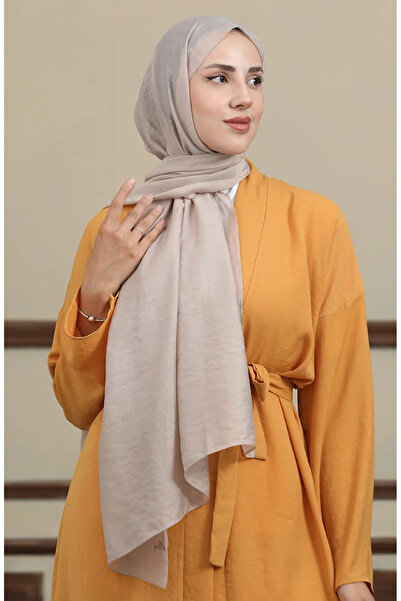 sefamerve Σάλι Madame Mary Aerobin 19078-24 Σκούρο Μπεζ