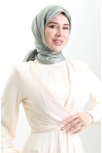 sefamerve Jan Jan Şifon Eşarp 70311-10 Çağla Yeşili