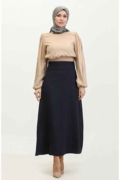 sefamerve Синя подвійна спідниця - 4816-01 Модель