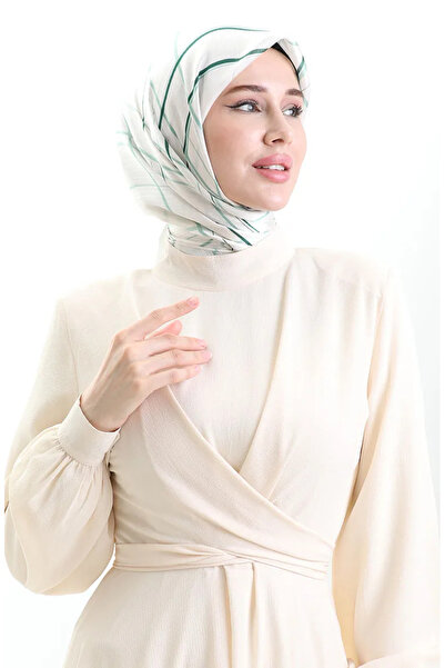 sefamerve Φουλάρι με σχέδιο Jan Jan 70315-07 Σμαραγδένιο Πράσινο Μέντα Πράσινο