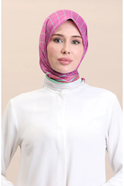 sefamerve Фуксія зелений м'який бавовняний шарф - 19091-15