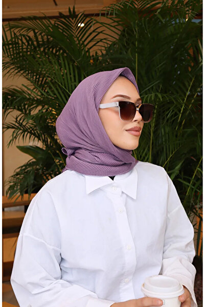 sefamerve Πλισέ Κασκόλ 70345-13 Λιλά